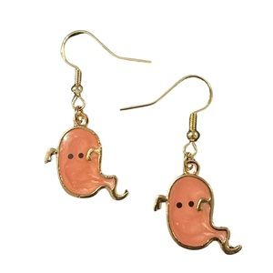 🔴Handmade Pink Ghostie Earrings